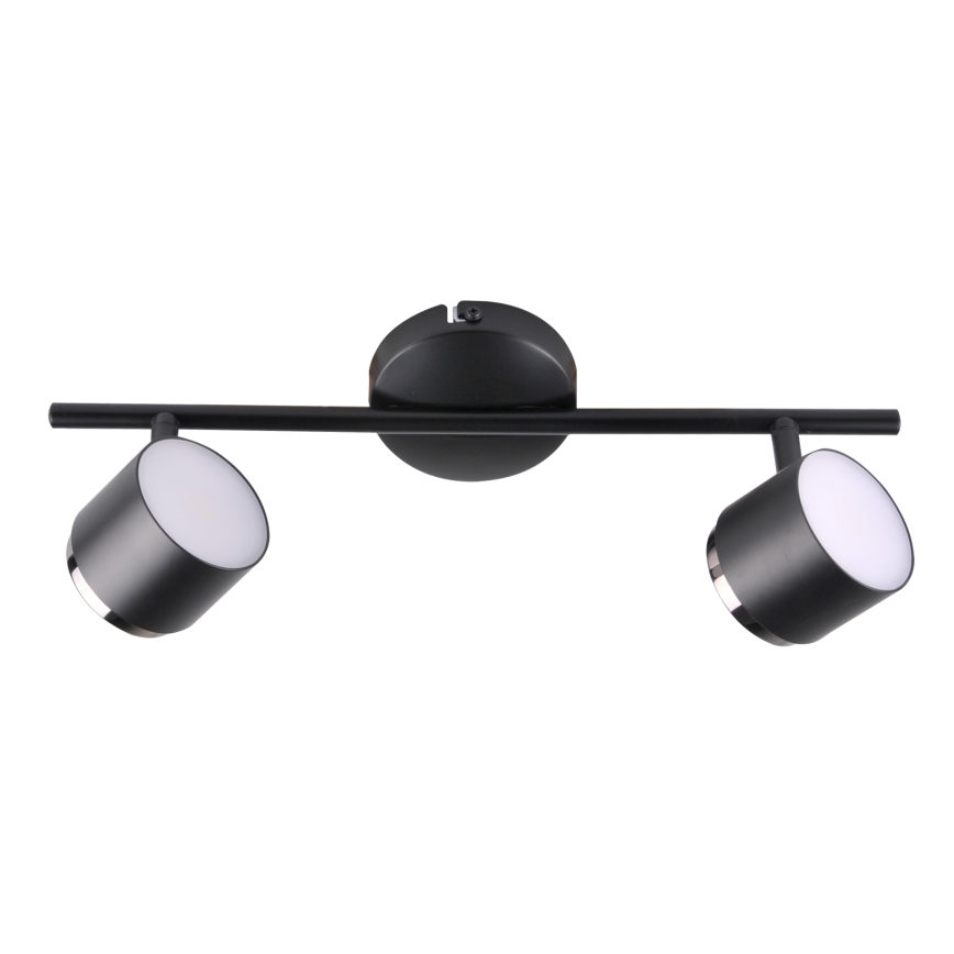 LED Starmetis KUBIK 2xLED/4,2W/230V melns