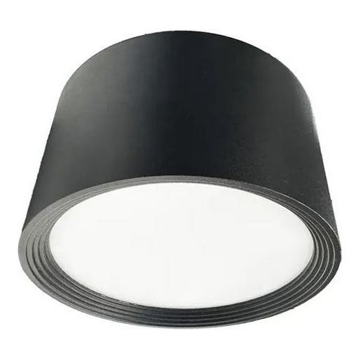 LED Starmetis LED/14W/230V 4000K d. 12 cm melna