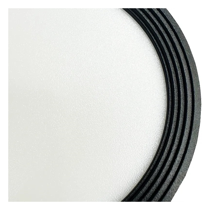 LED Starmetis LED/17W/230V 4000K d. 15 cm melna