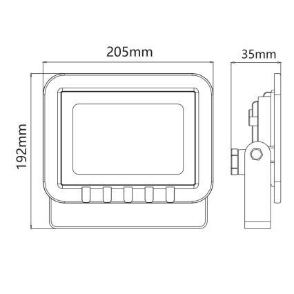 LED Starmetis LED/50W/230V