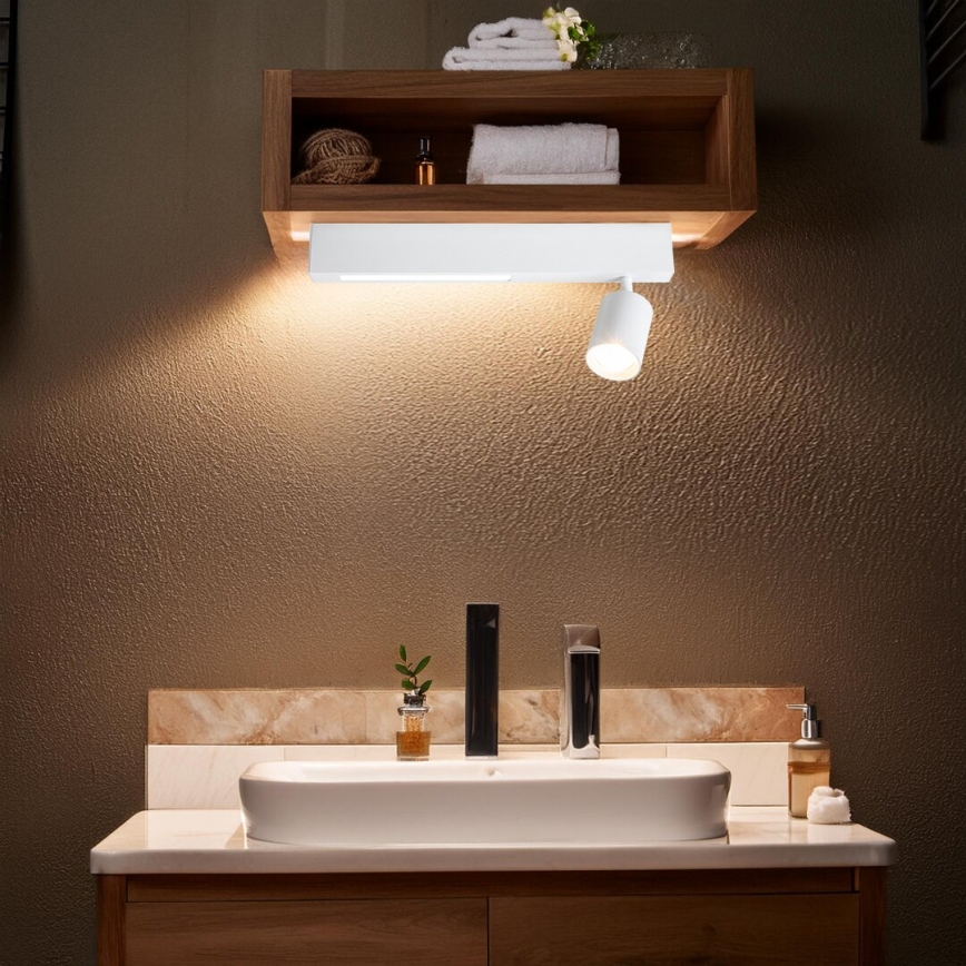 LED Starmetis MAGNET LED/5W/230V + 1xGU10/60W 3000/4000K balta