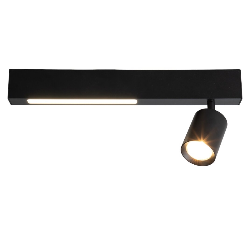 LED Starmetis MAGNET LED/5W/230V + 1xGU10/60W 3000/4000K melna