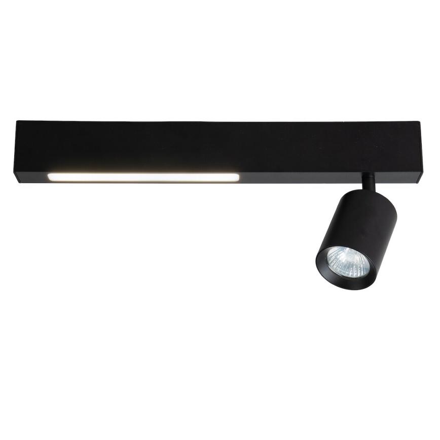LED Starmetis MAGNET LED/5W/230V + 1xGU10/60W 3000/4000K melna