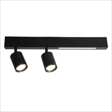 LED Starmetis MAGNET LED/5W/230V + 2xGU10/60W 3000/4000K melna