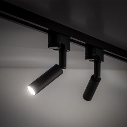 LED Starmetis 1 fāzes sliežu sistēmai LAGOS 1xG9/3W/230V melna