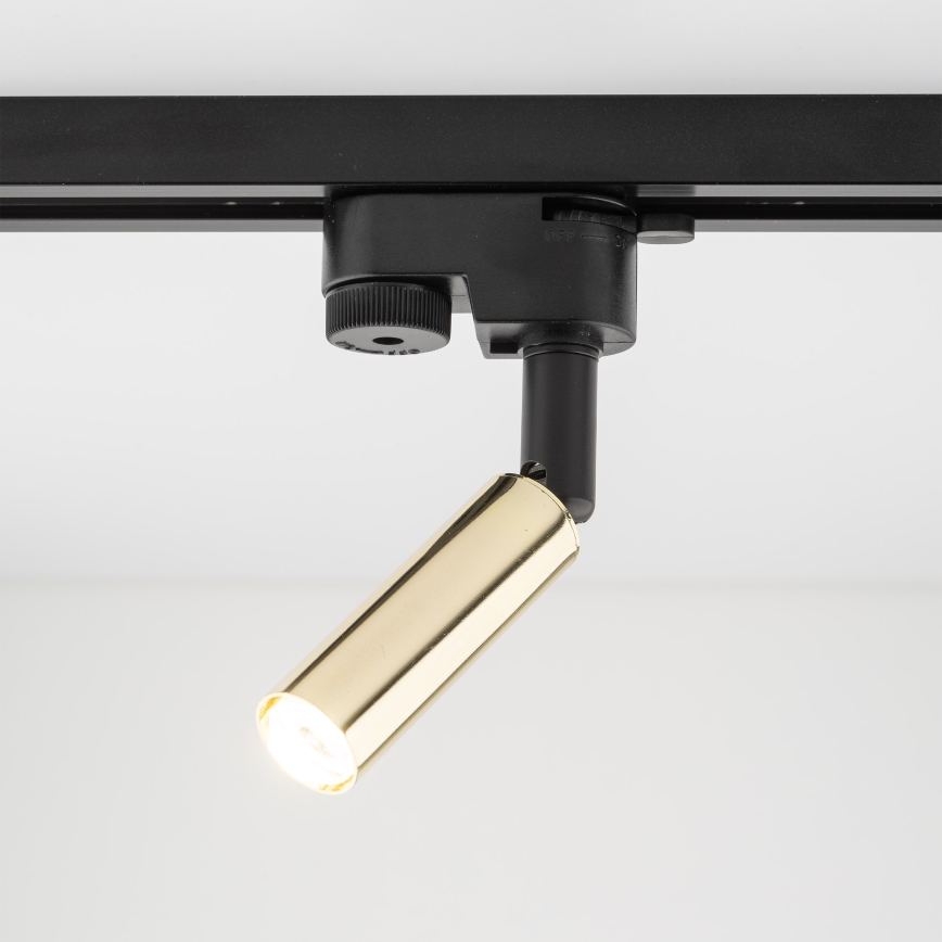 LED Starmetis 1 fāzes sliežu sistēmai LAGOS 1xG9/3W/230V zelta/melna