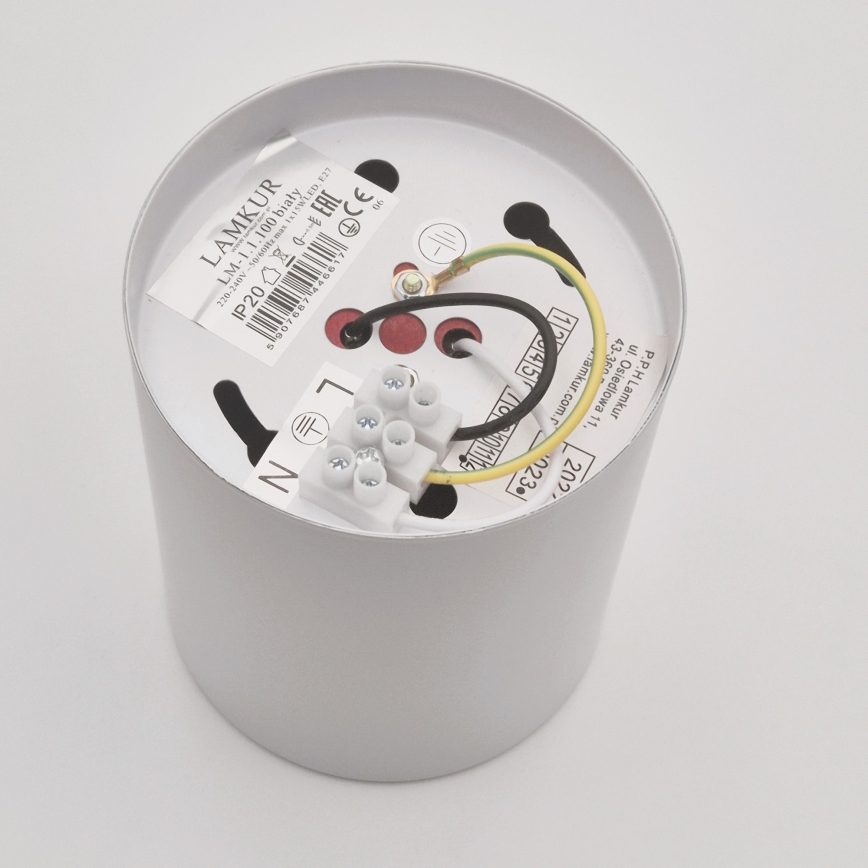 LED Starmetis TACO 1xE27/15W/230V balta