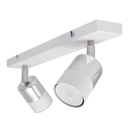 LED Starmetis TUBSSON 2xGU10/4,8W/230V balta/spīdīgi hromēts