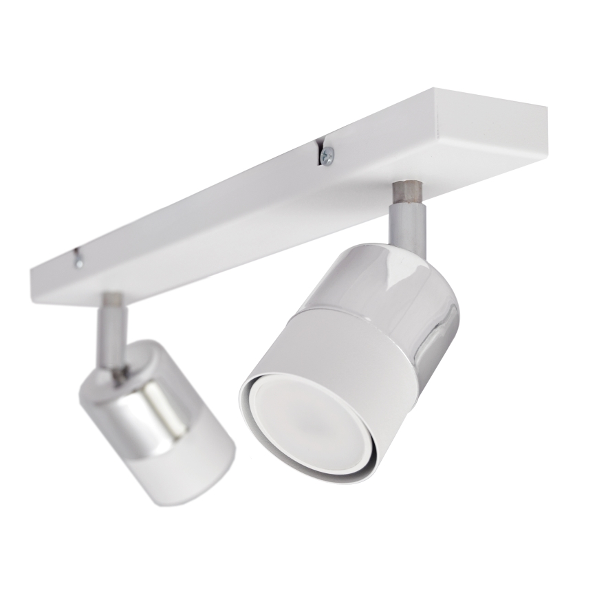 LED Starmetis TUBSSON 2xGU10/4,8W/230V balta/spīdīgi hromēts