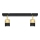 LED Starmetis TUBSSON 2xGU10/4,8W/230V melna/zelta