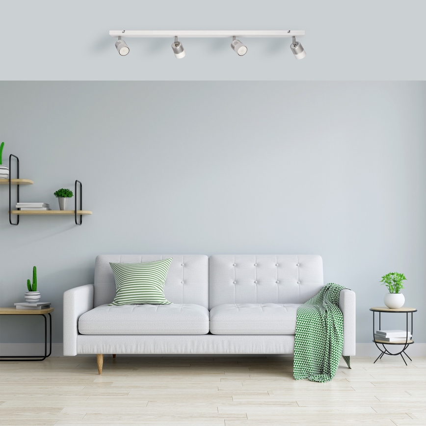 LED Starmetis TUBSSON 4xGU10/4,8W/230V balta/spīdīgi hromēts