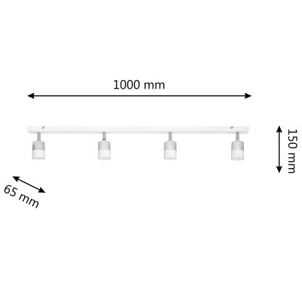 LED Starmetis TUBSSON 4xGU10/4,8W/230V balta/spīdīgi hromēts