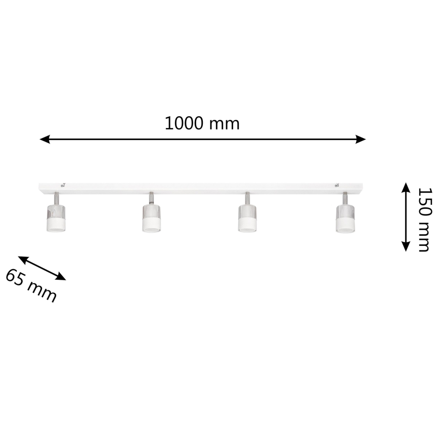 LED Starmetis TUBSSON 4xGU10/4,8W/230V balta/spīdīgi hromēts