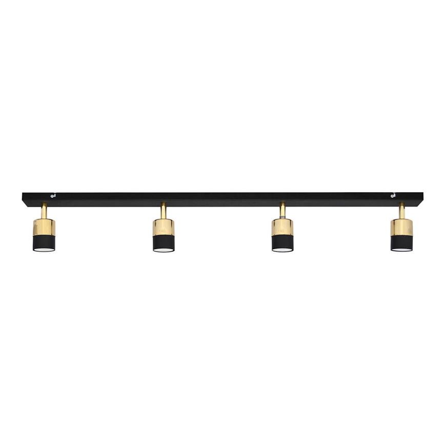 LED Starmetis TUBSSON 4xGU10/4,8W/230V melna/zelta