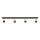 LED Starmetis TUBSSON 4xGU10/4,8W/230V melna/zelta