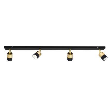 LED Starmetis TUBSSON 4xGU10/4,8W/230V melna/zelta
