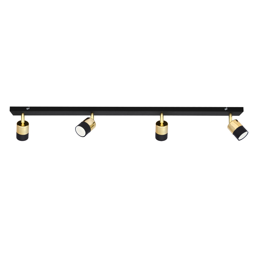LED Starmetis TUBSSON 4xGU10/4,8W/230V melna/zelta