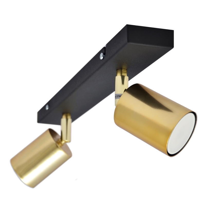 LED Starmetis TUNE 2xGU10/4,8W/230V zelta/melna