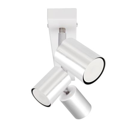 LED Starmetis TUNE 3xGU10/4,8W/230V matēts hroms/balta