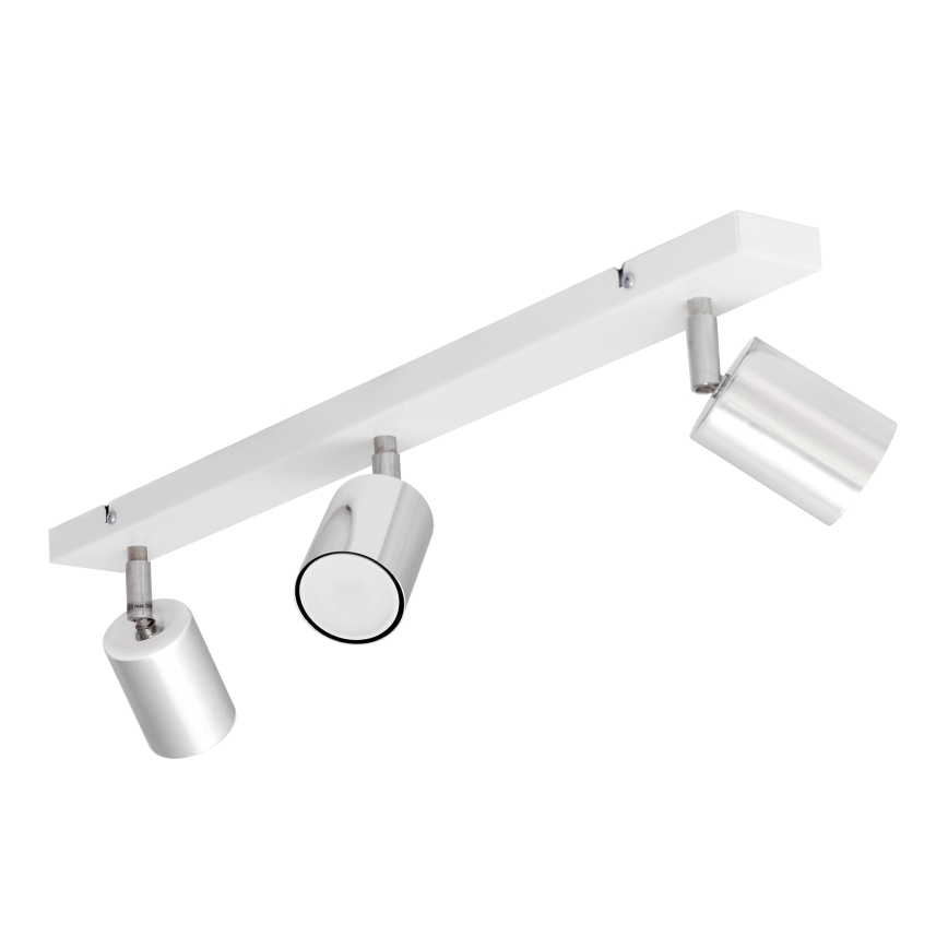 LED Starmetis TUNE 3xGU10/4,8W/230V matēts hroms/balta