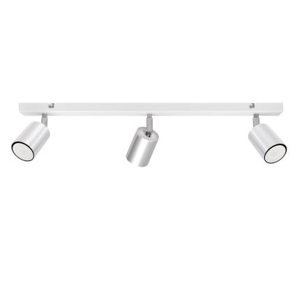 LED Starmetis TUNE 3xGU10/4,8W/230V matēts hroms/balta