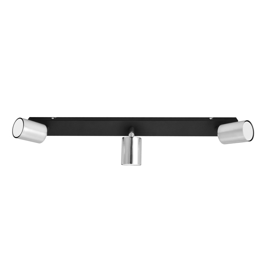 LED Starmetis TUNE 3xGU10/4,8W/230V matēts hroms/melna