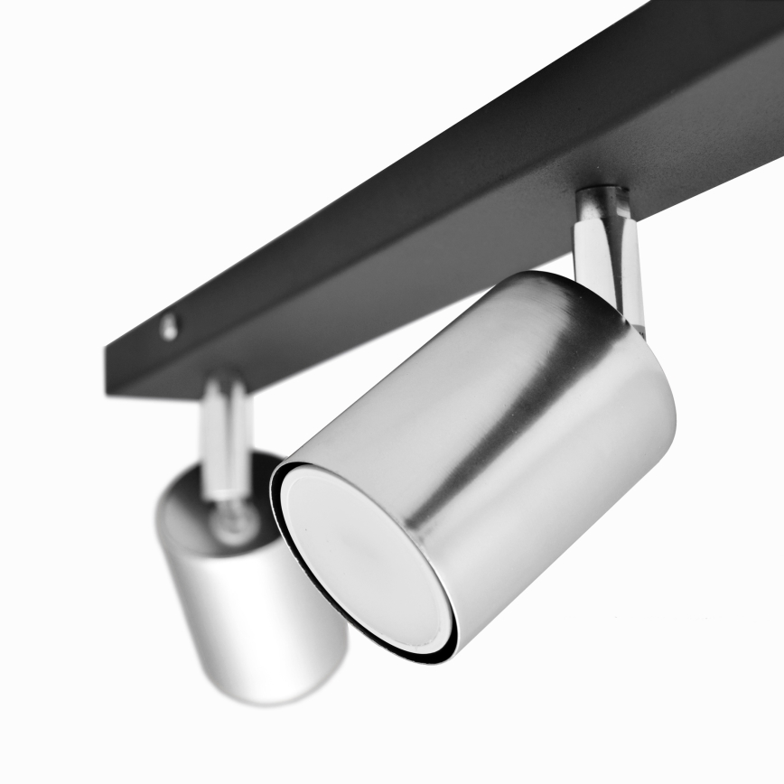 LED Starmetis TUNE 3xGU10/4,8W/230V matēts hroms/melna