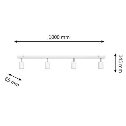 LED Starmetis TUNE 4xGU10/4,8W/230V balta