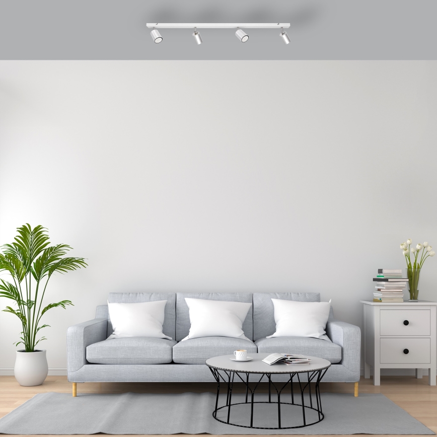 LED Starmetis TUNE 4xGU10/4,8W/230V matēts hroms/balta