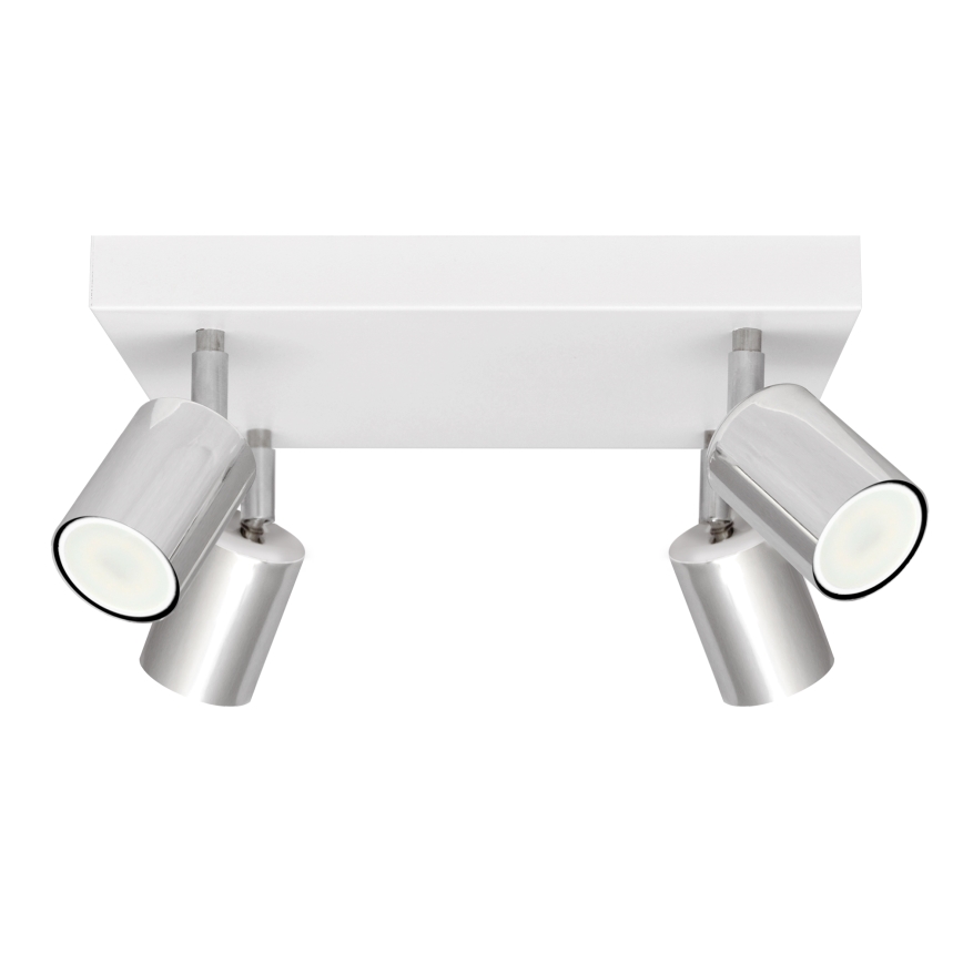 LED Starmetis TUNE 4xGU10/4,8W/230V matēts hroms/balta