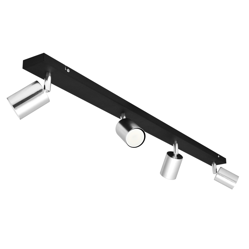 LED Starmetis TUNE 4xGU10/4,8W/230V matēts hroms/melna