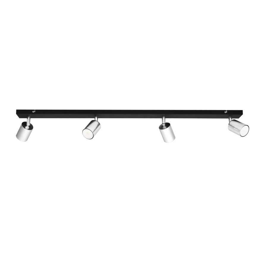 LED Starmetis TUNE 4xGU10/4,8W/230V matēts hroms/melna