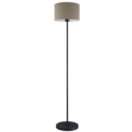 LED stāvlampa TUNJA 1xE27/20W/230V Ø 30 cm melna/taupe