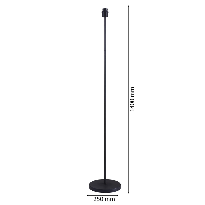 LED stāvlampa TUNJA 1xE27/20W/230V Ø 30 cm melna/taupe