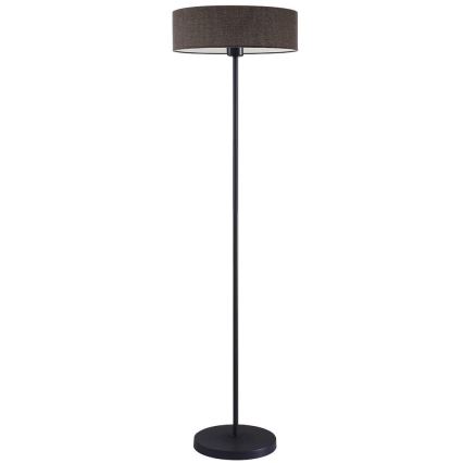 LED stāvlampa TUNJA 1xE27/20W/230V Ø 38 cm melna/brūna