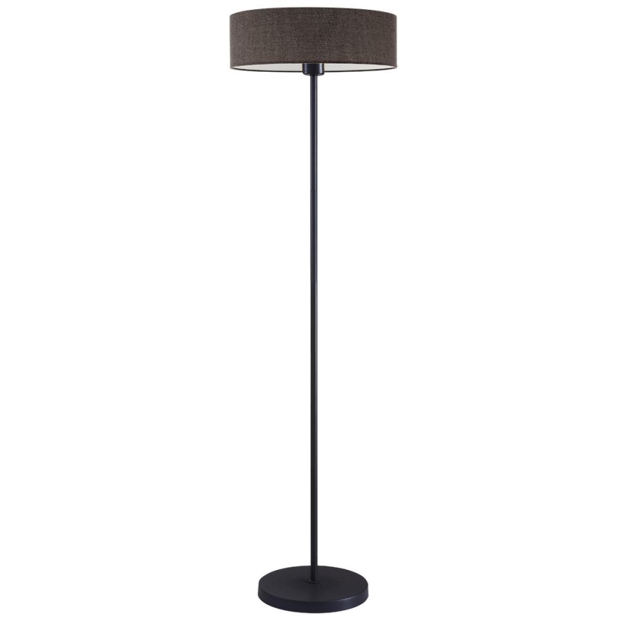LED stāvlampa TUNJA 1xE27/20W/230V Ø 38 cm melna/brūna