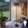 LED stāvlampa TUNJA 1xE27/20W/230V Ø 38 cm melna/taupe