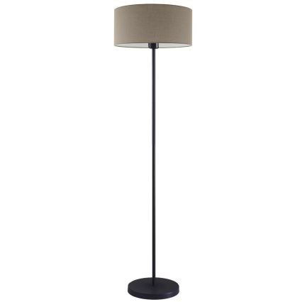 LED stāvlampa TUNJA 1xE27/20W/230V Ø 38 cm melna/taupe