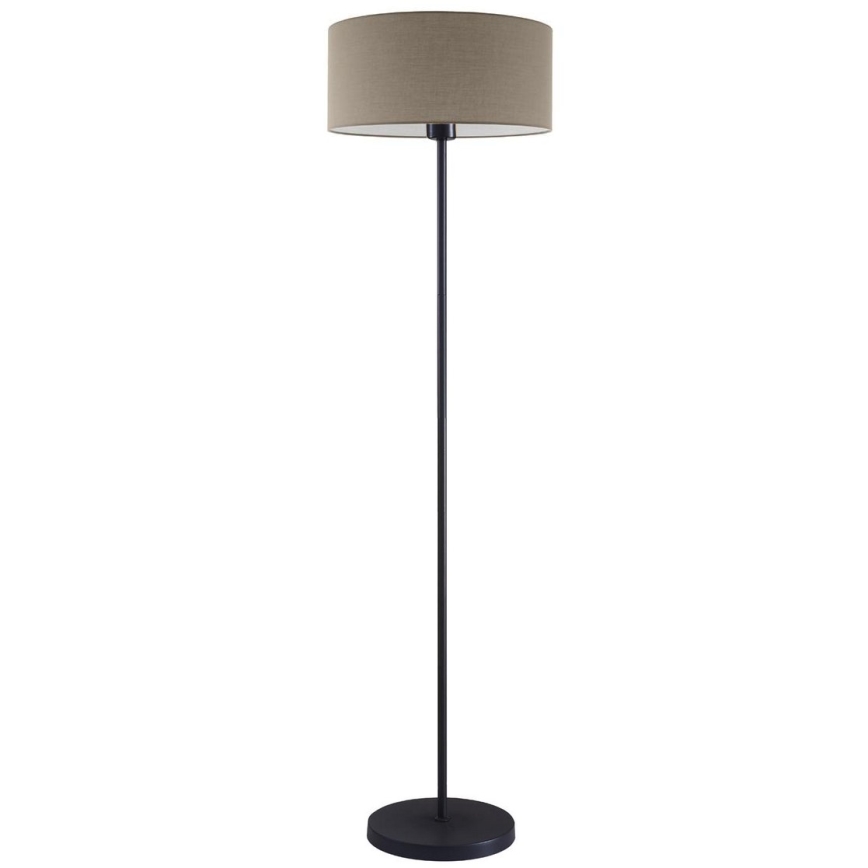 LED stāvlampa TUNJA 1xE27/20W/230V Ø 38 cm melna/taupe