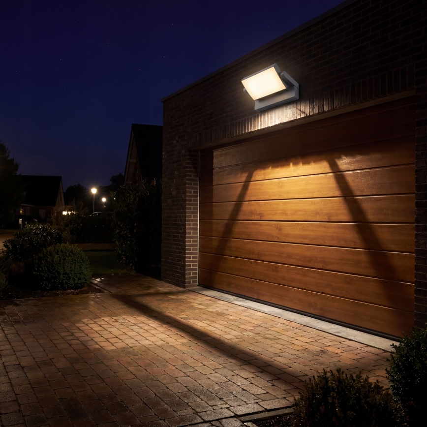 Dimējams LED āra sienas gaismeklis LED/12/18/24W/230V 3000/4000/6500K IP54 melns