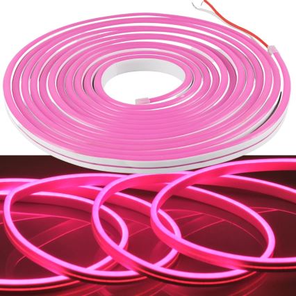 LED Strip NEON 5 m LED/27W/12V IP65 rozā