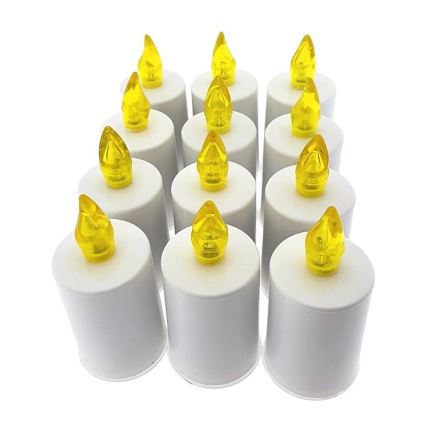 LED Svece LED/2xAA silti balta 10,8 cm balta
