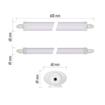 LED tehniskais gaismeklis DUSTY LED/18W/230V IP65 4000K 60 cm