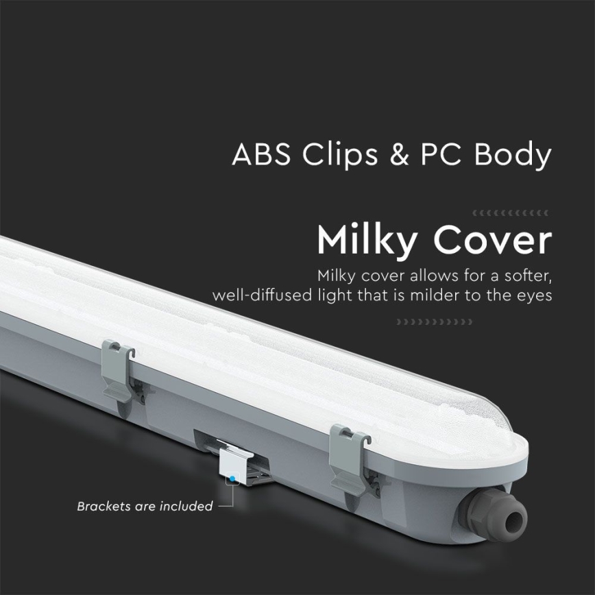 LED tehniskais gaismeklis SAMSUNG CHIP LED/18W/230V 6500K IP65 60 cm