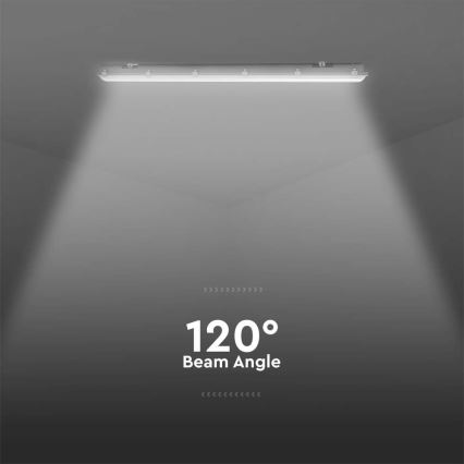 LED tehniskais fluorescējošais gaismeklis ar kustības un krēslas sensoru LED/48W/230V IP65 6500K 150 cm
