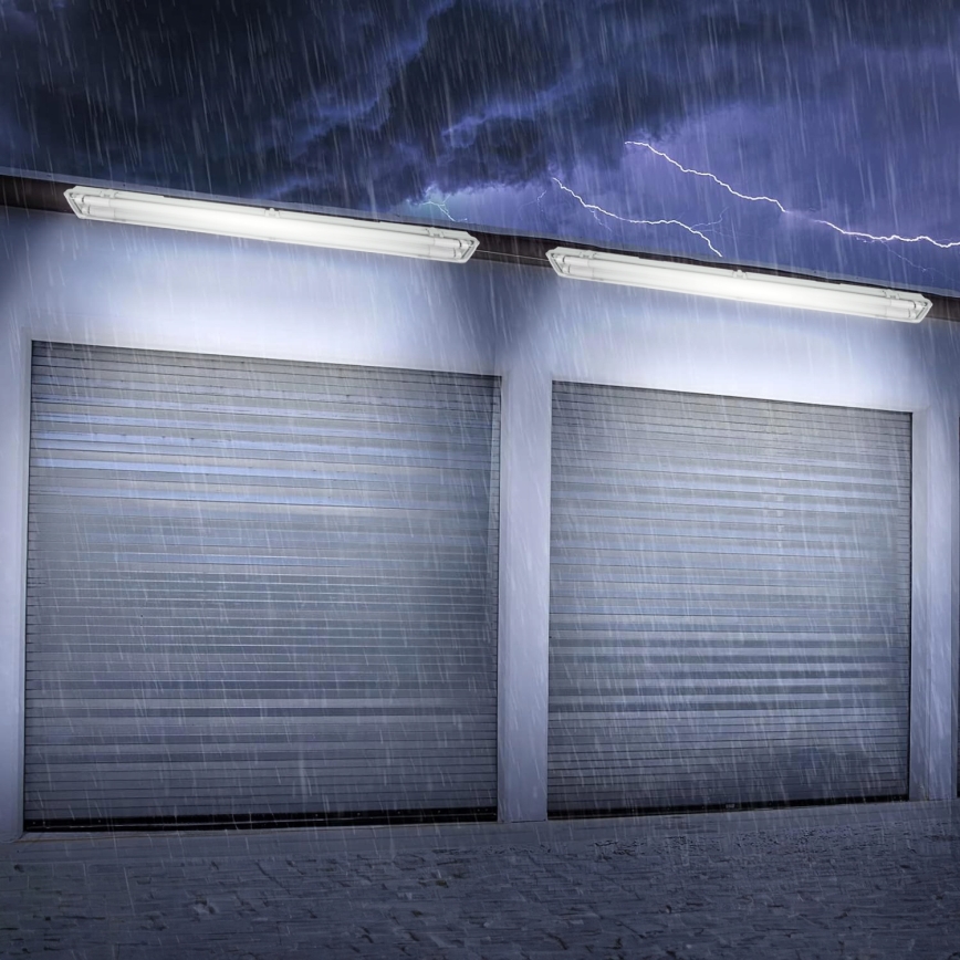 LED tehniskais T8 fluorescējošais gaismeklis 2xG13/20W/230V 6500K 120 cm IP65 balts