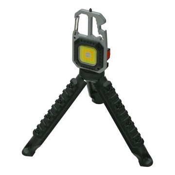 LED Uzlādējama daudzfunkcionāla lampa ar statīvu LED/USB-C 400 mAh