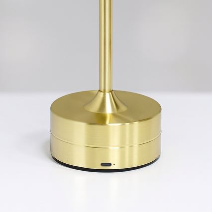 LED uzlādējama galda lampa ar skārienkontroli TAVOLO LED/2,5W/5V 2400 mAh 3000-6000K zelta