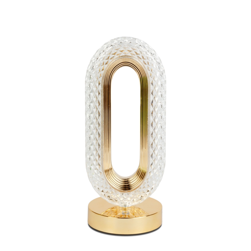 LED dimmējamā uzlādējamā galda lampa DUBAI LED/2W/5V 2700K/4000K/6500K 400 mAh zelta