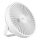 LED Uzlādējama galds ventilators ar LED apgaismojumu LED/2W/5V USB 2400 mAh balta